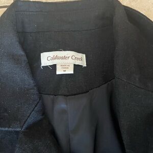 Coldwater Creek Midnight Black Jacket